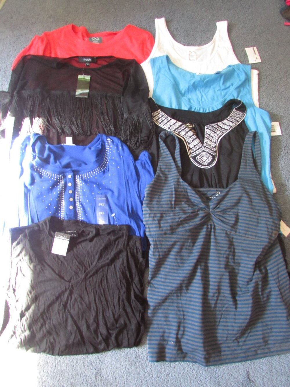 Set Of 8 Womans XL All New With Tags Tops